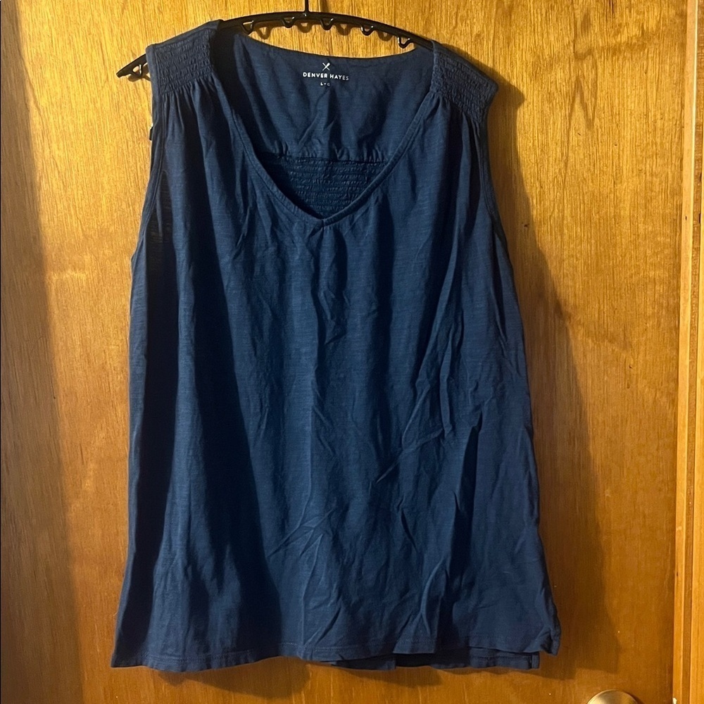 Denver Hayes Deep Blue Tank Top Large